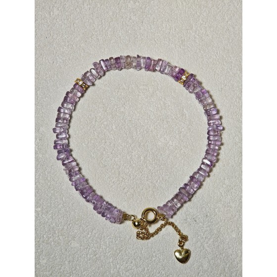 Minimal Style Bracelet — Lavender Chain